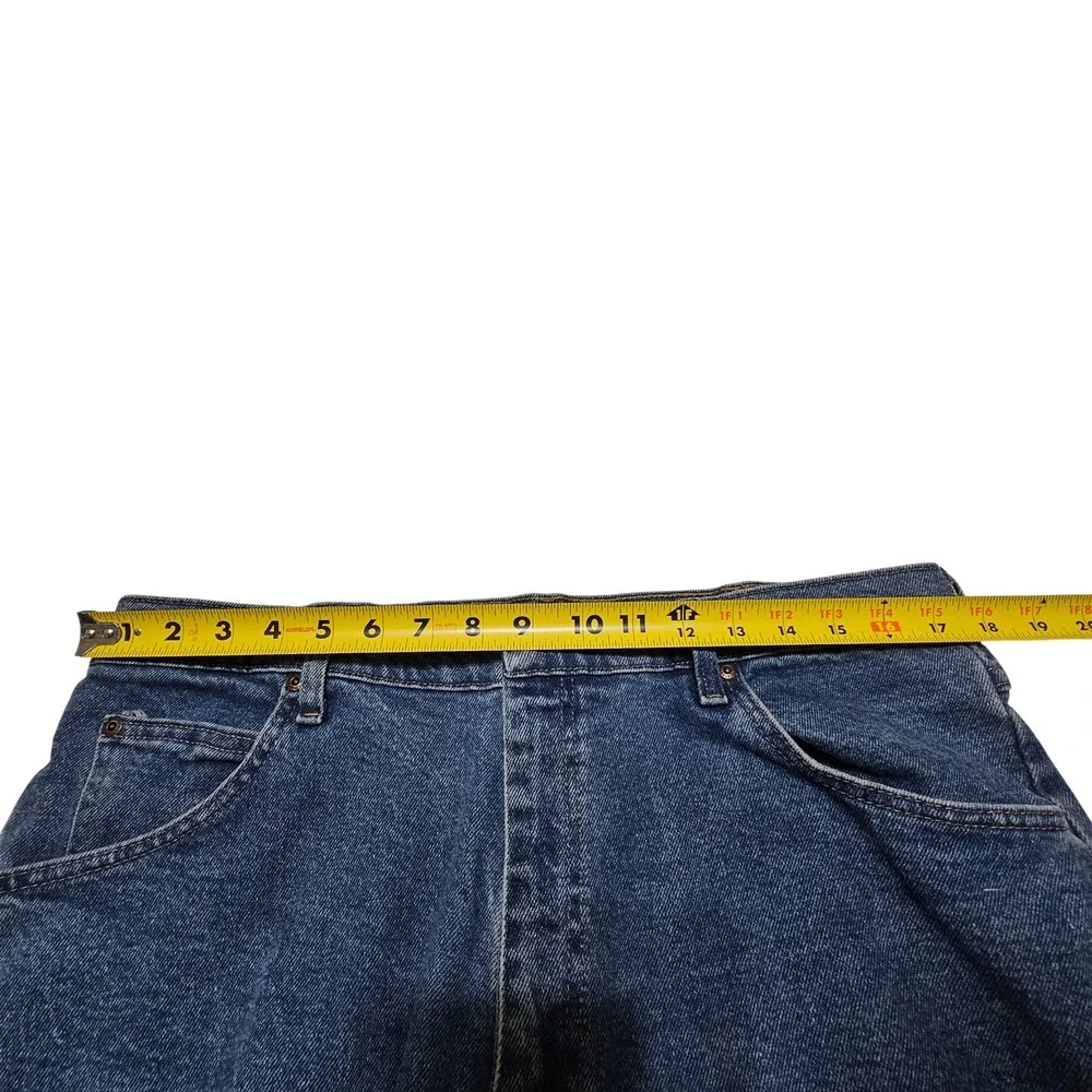 Wrangler Mens Jeans 36x29 Blue Denim Straight Leg Comfort Fit‎ Casual